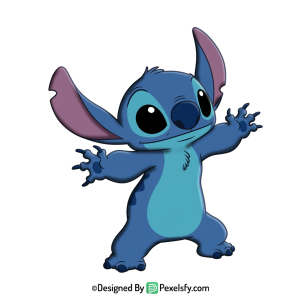 Stitch png imágenes para scrapbooking digital, fondo