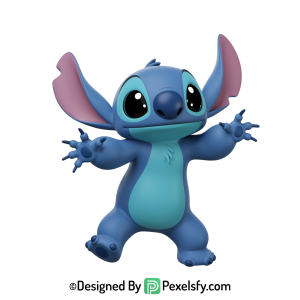 Stitch png imágenes con colores vibrantes, fondo