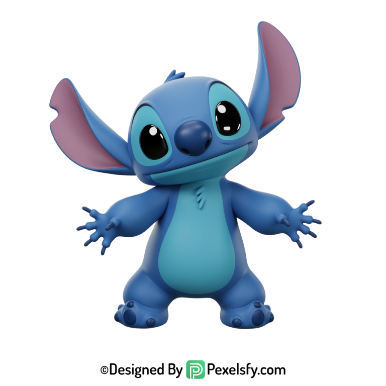 Stitch png imágenes estilo kawaii, fondo transparente