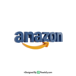 3D Amazon Logo PNG for Print,transparent background