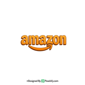 3D Amazon Logo PNG for Branding,transparent background