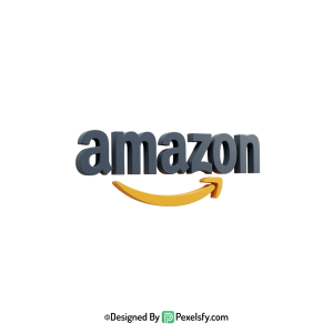3D Amazon Logo PNG for Marketing,transparent background