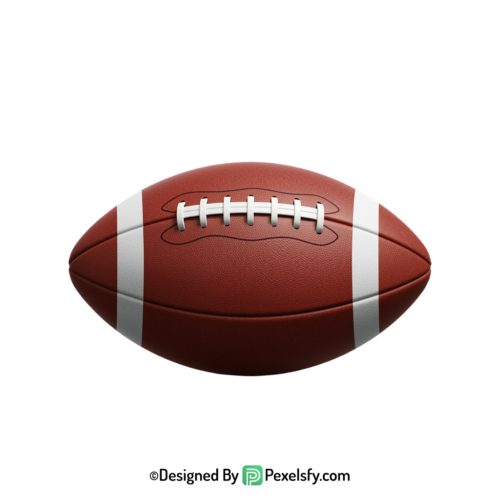 American Football PNG Cartoon Style, transparent background