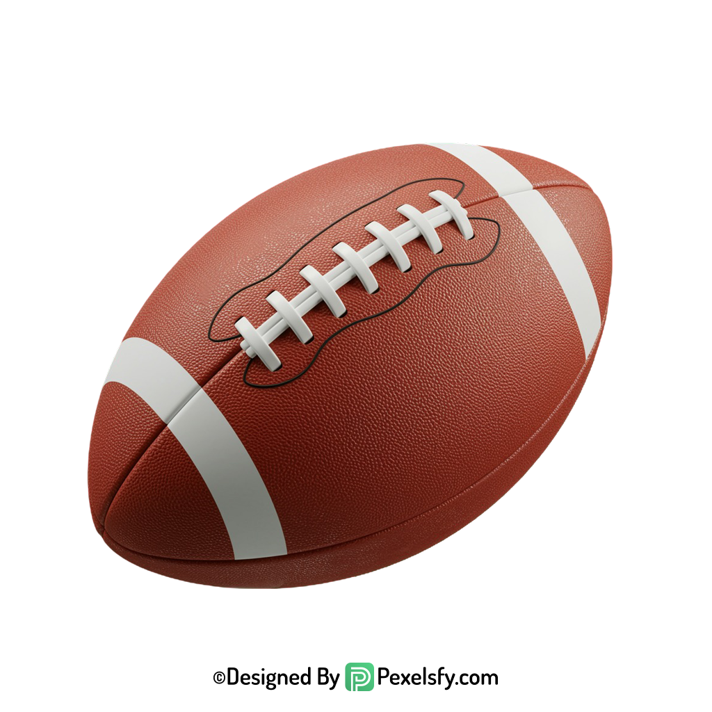 American Football PNG for Logos, transparent background