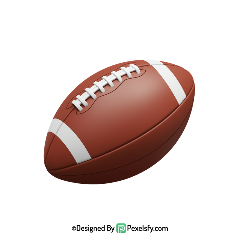 American Football PNG for Stickers, transparent background