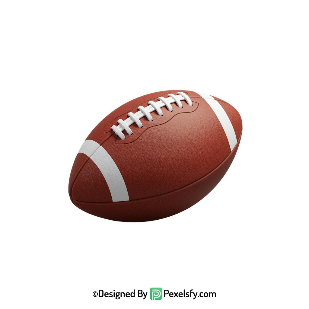 American Football PNG for Crafts, transparent background