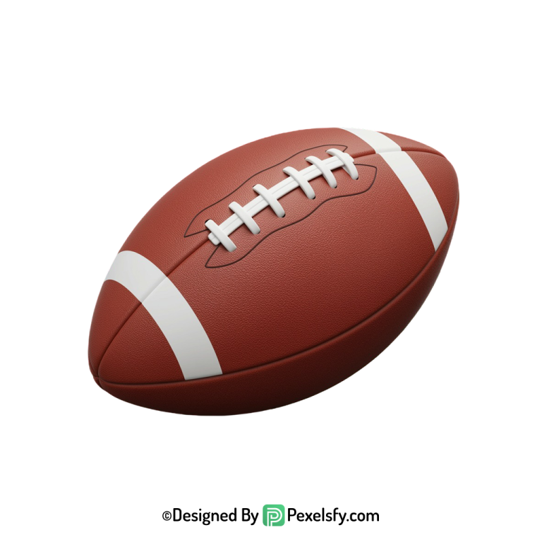 American Football PNG for Flyers, transparent background