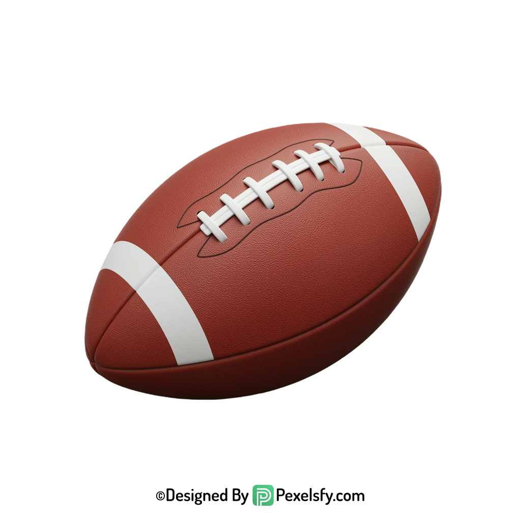 American Football PNG for Flyers, transparent background