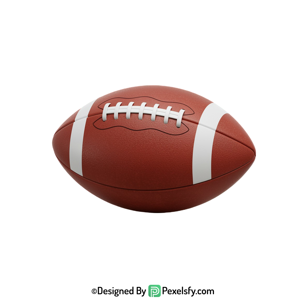 American Football PNG Clipart Image, transparent background