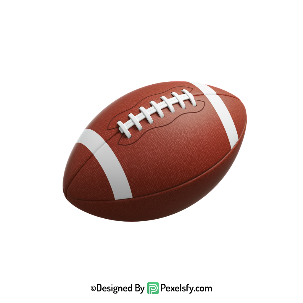 American Football PNG for Websites, transparent background