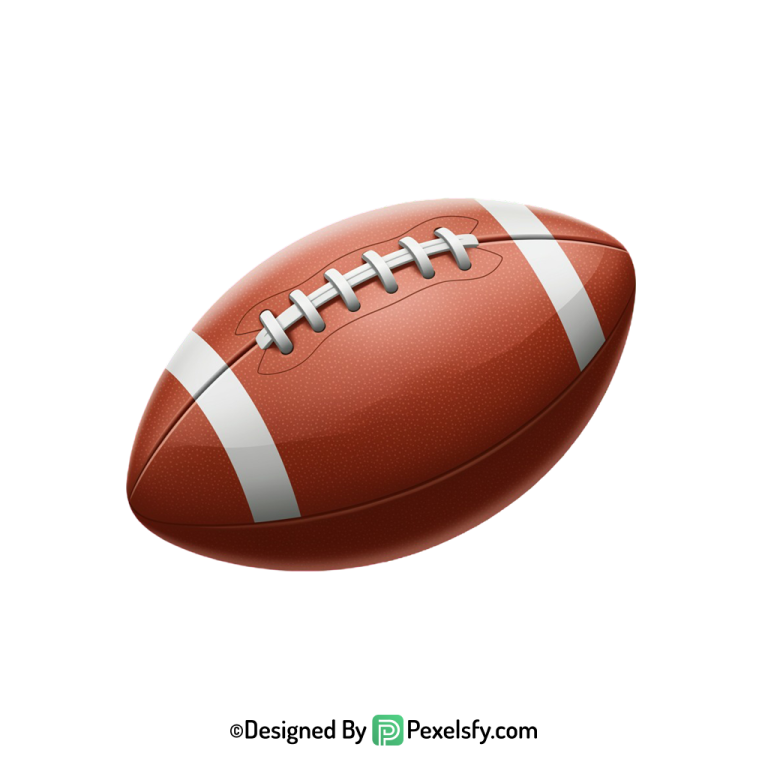American Football PNG for Print, transparent background