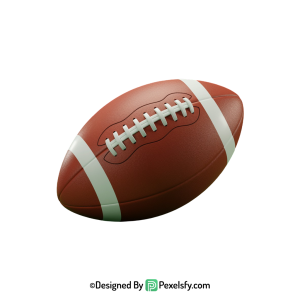 American Football PNG for Merchandising, transparent background