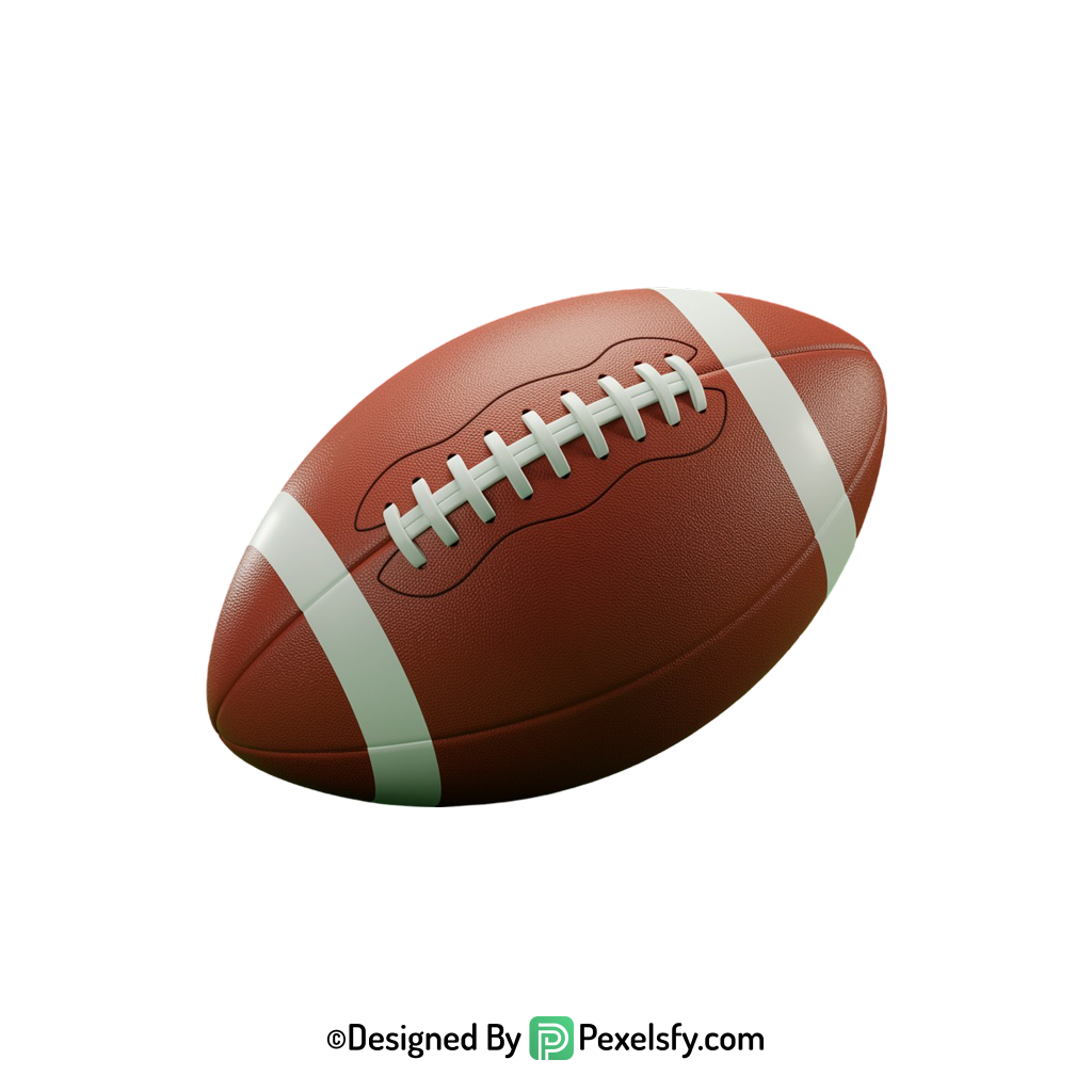 American Football PNG for Merchandising, transparent background