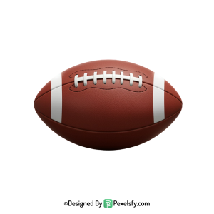 American Football PNG for Invitations, transparent background
