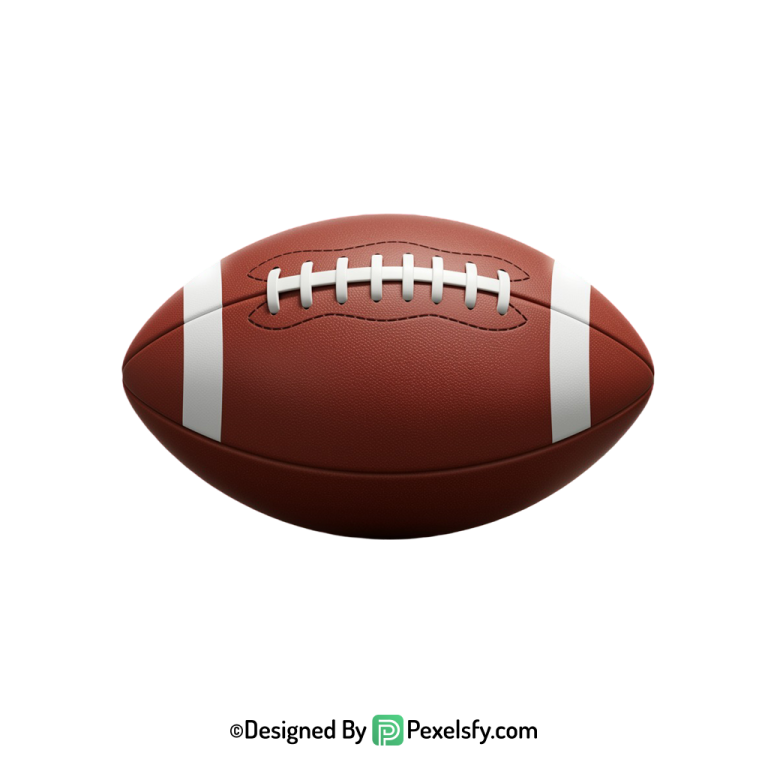 American Football PNG for Invitations, transparent background