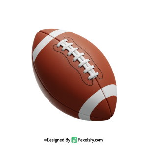 American Football PNG for Marketing, transparent background