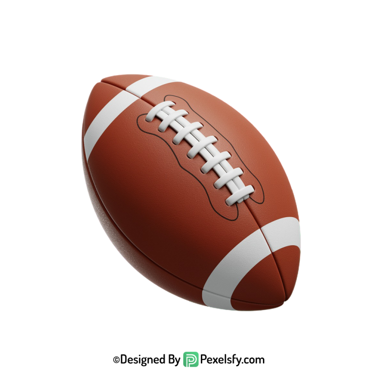 American Football PNG for Marketing, transparent background