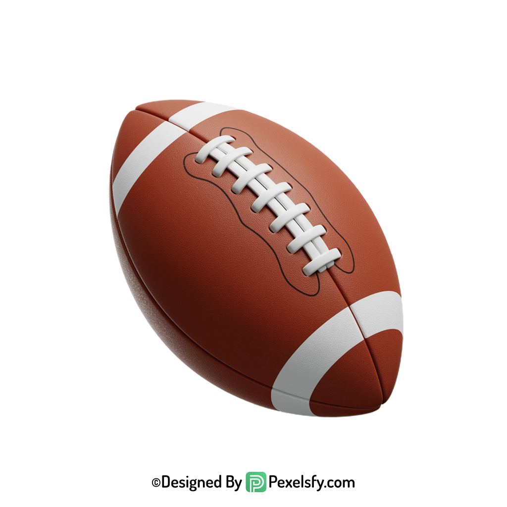 American Football PNG for Marketing, transparent background