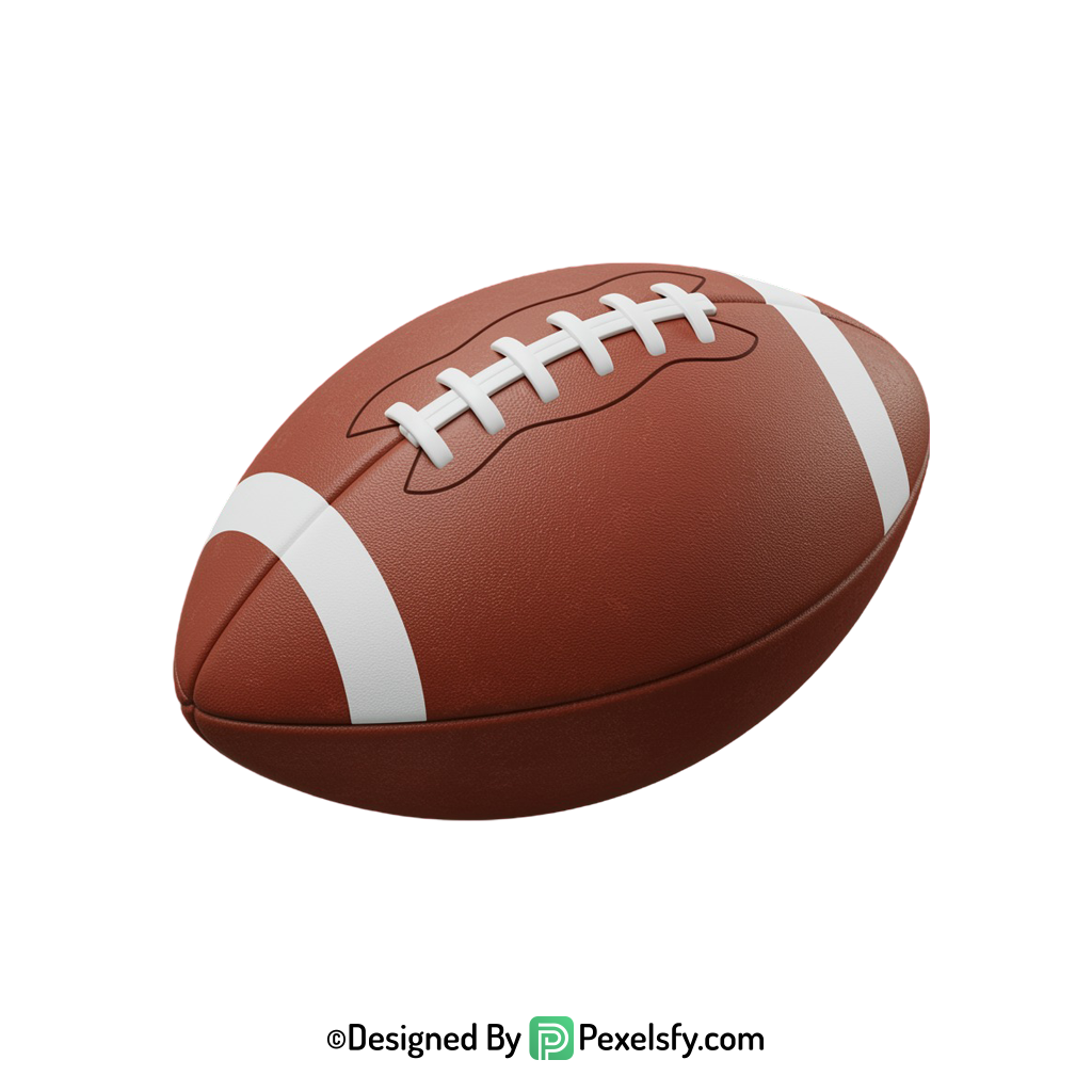 American Football PNG High Resolution, transparent background