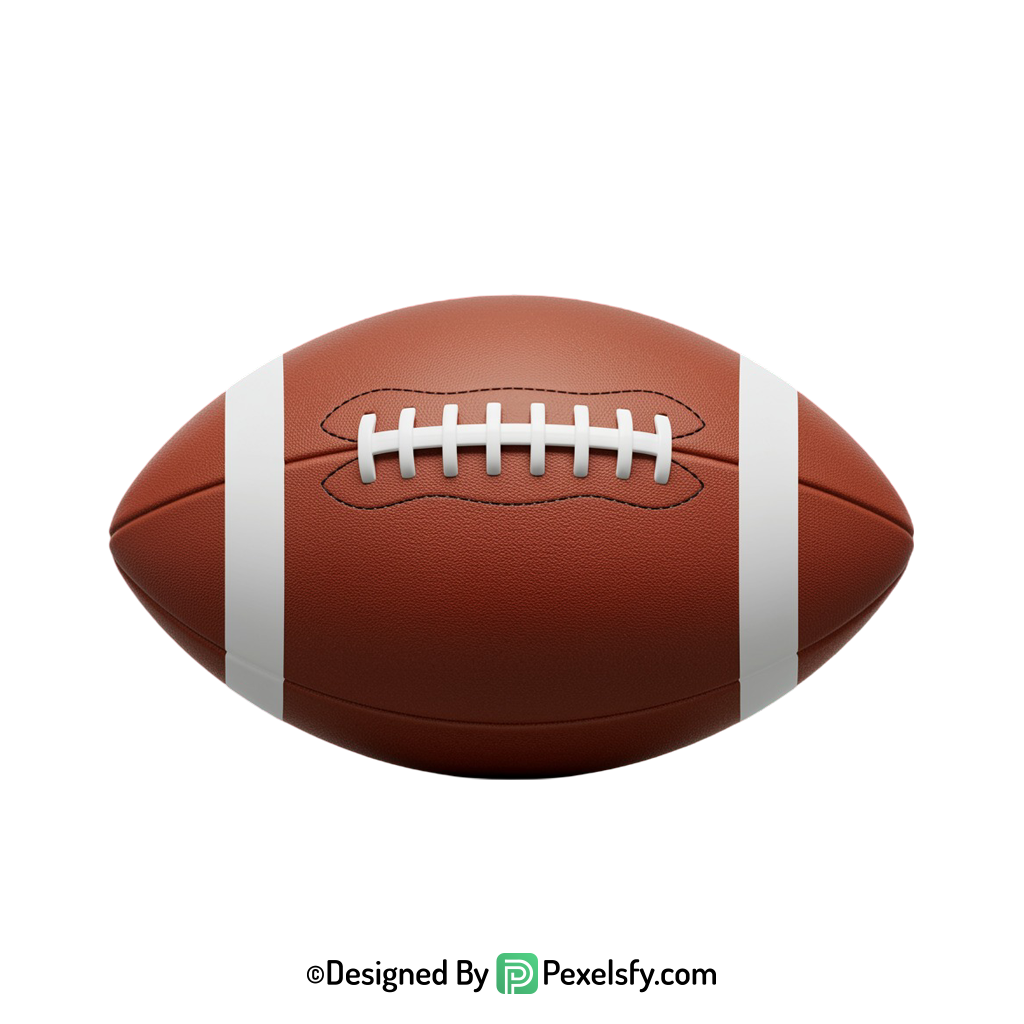 American Football PNG Vector File, transparent background