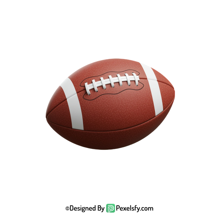 American Football PNG Isolated Image, transparent background