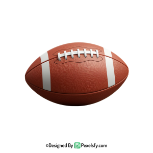 American Football PNG for Design, transparent background