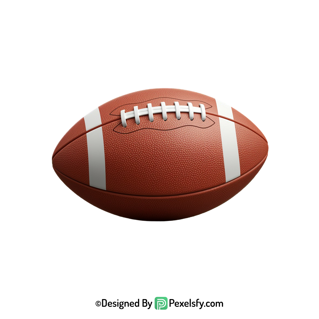 American Football PNG for Design, transparent background