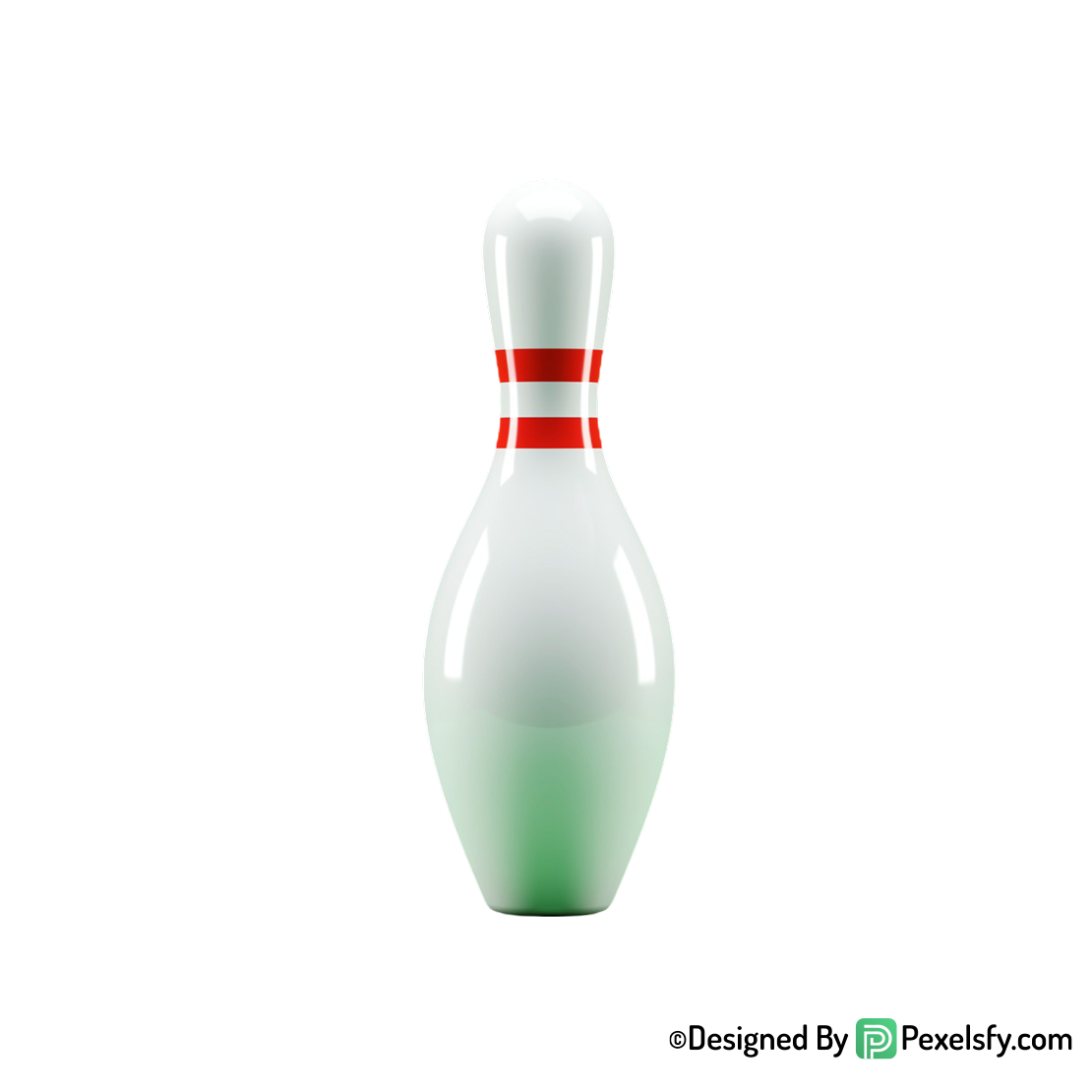 Balling Pin PNG with Highlights, transparent background