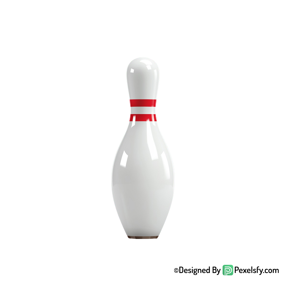 Balling Pin PNG Minimalist Style, transparent background