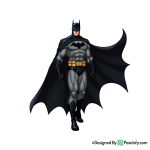 Batman PNG Image for Merchandise, transparent background