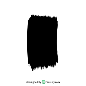 black paint brush png for posters, transparent