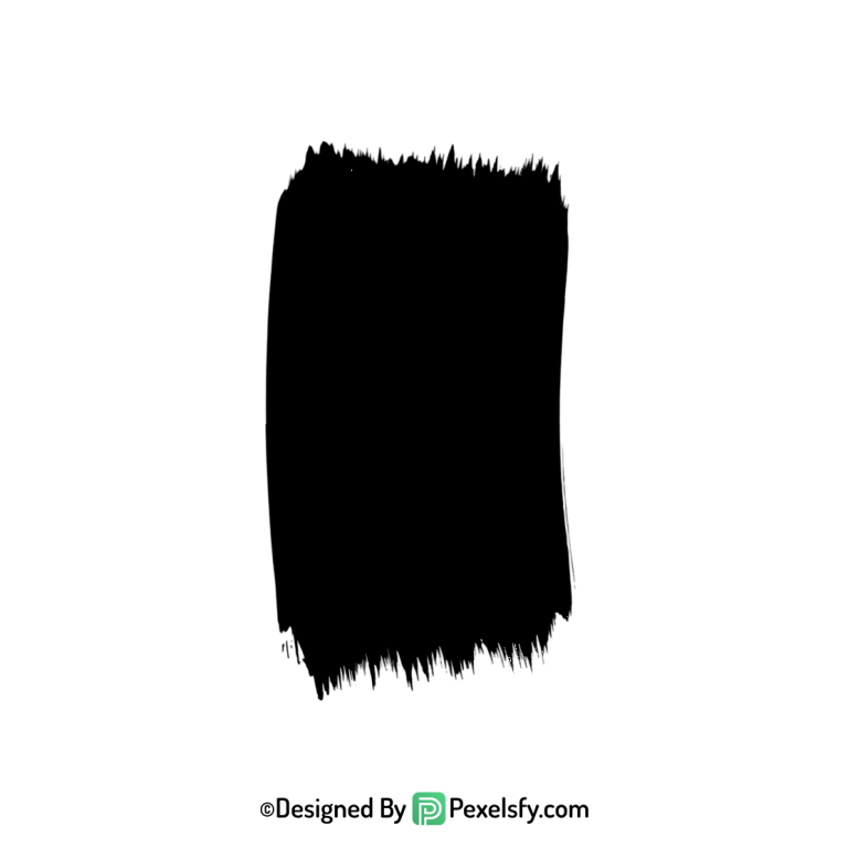 black paint brush png for posters, transparent
