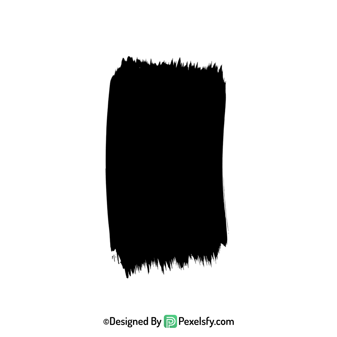 black paint brush png for posters, transparent