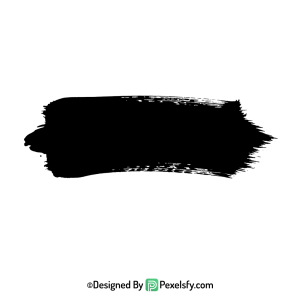 black paint brush png for overlays, transparent