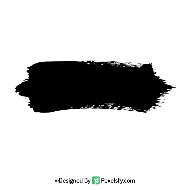 black paint brush png for overlays, transparent