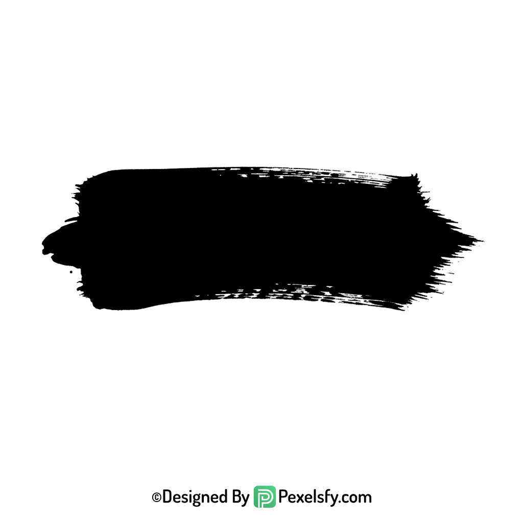 black paint brush png for overlays, transparent