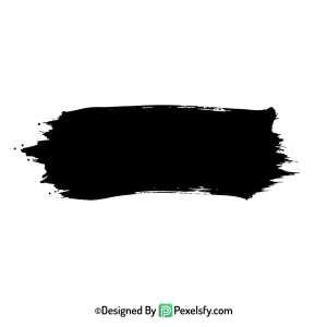 black paint brush png rough edges, transparent