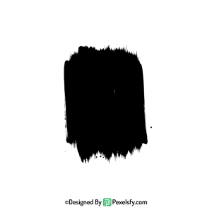 black paint brush png creative design, transparent