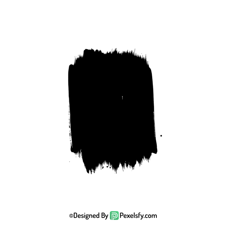 black paint brush png creative design, transparent