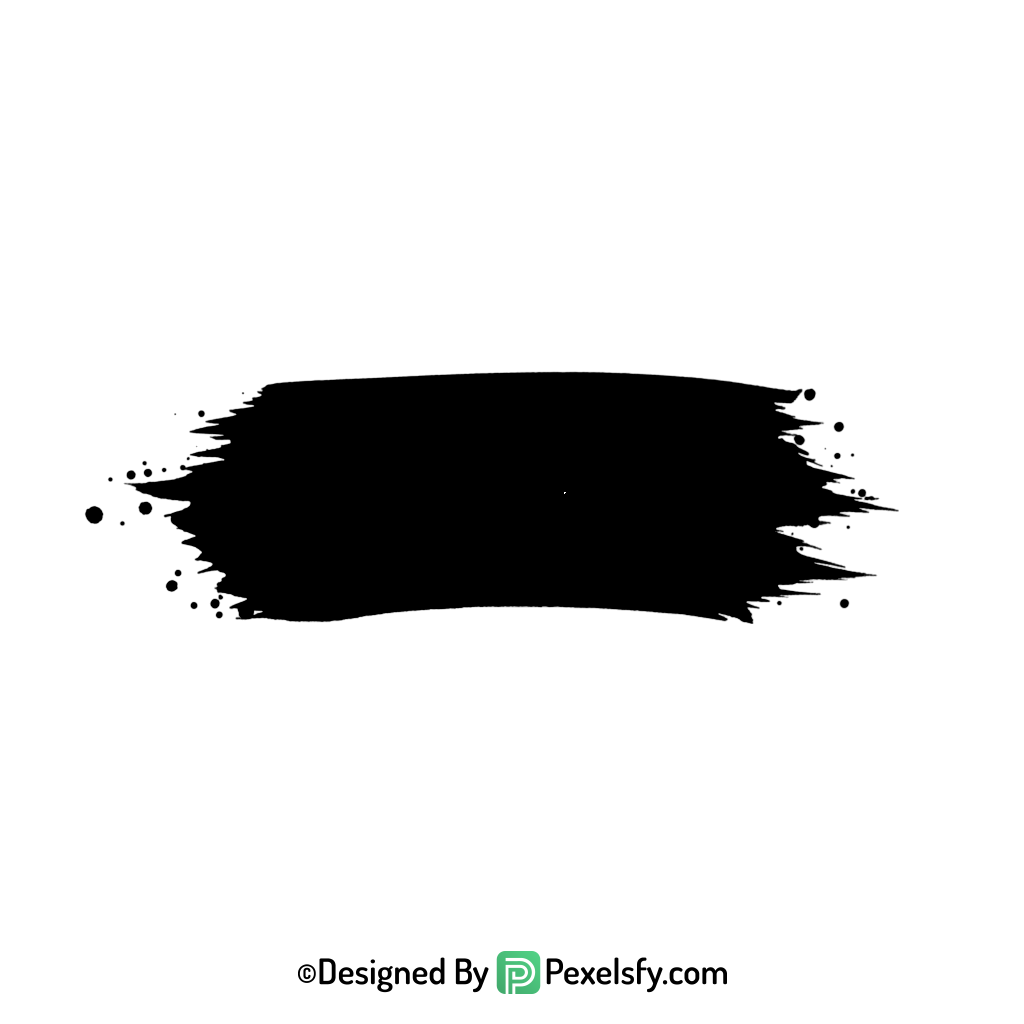black paint brush png for backgrounds, transparent