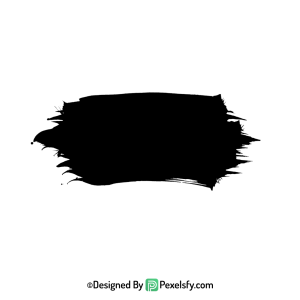 black paint brush png in motion, transparent