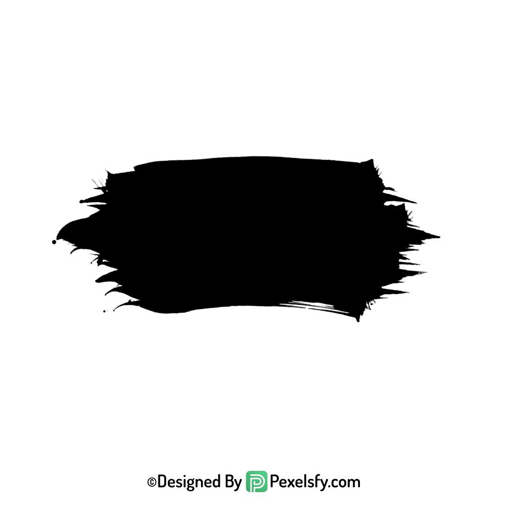 black paint brush png in motion, transparent