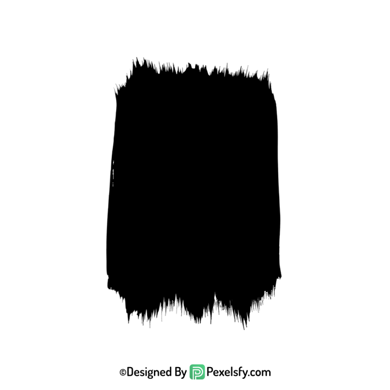 black paint brush png paint texture, transparent