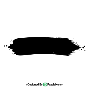 black paint brush png ink drawing, transparent