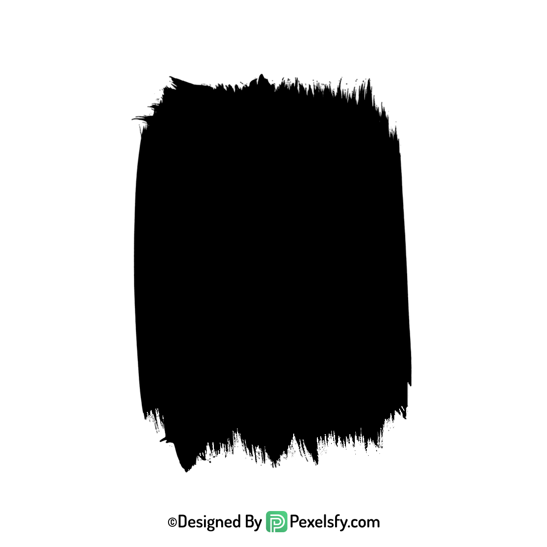 black paint brush png expressive art, transparent
