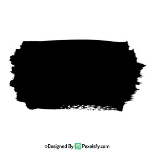 black paint brush png for banners, transparent
