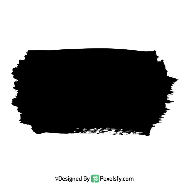 black paint brush png for banners, transparent