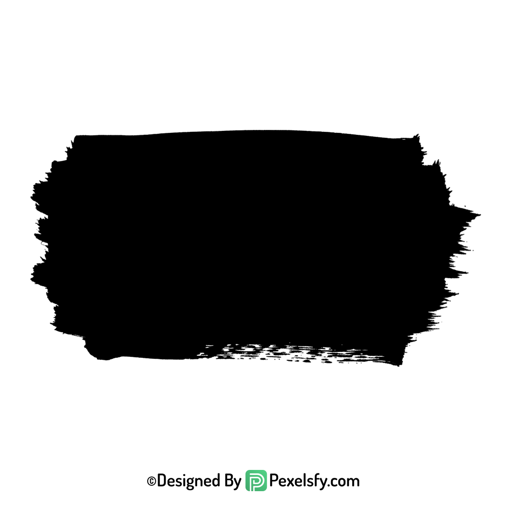 black paint brush png for banners, transparent