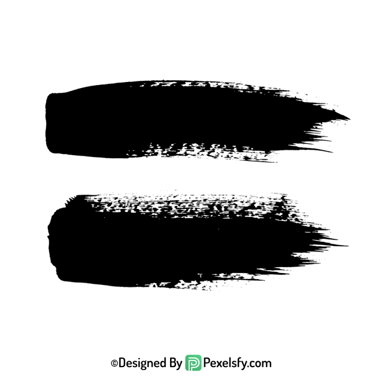 black paint brush png intense look, transparent