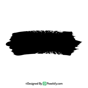 black paint brush png soft detail, transparent